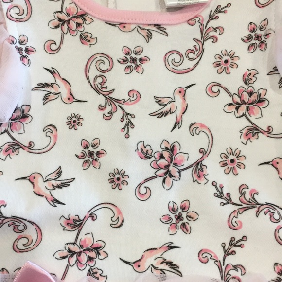 Pink onesie and striped dress onesie - Picture 5 of 5